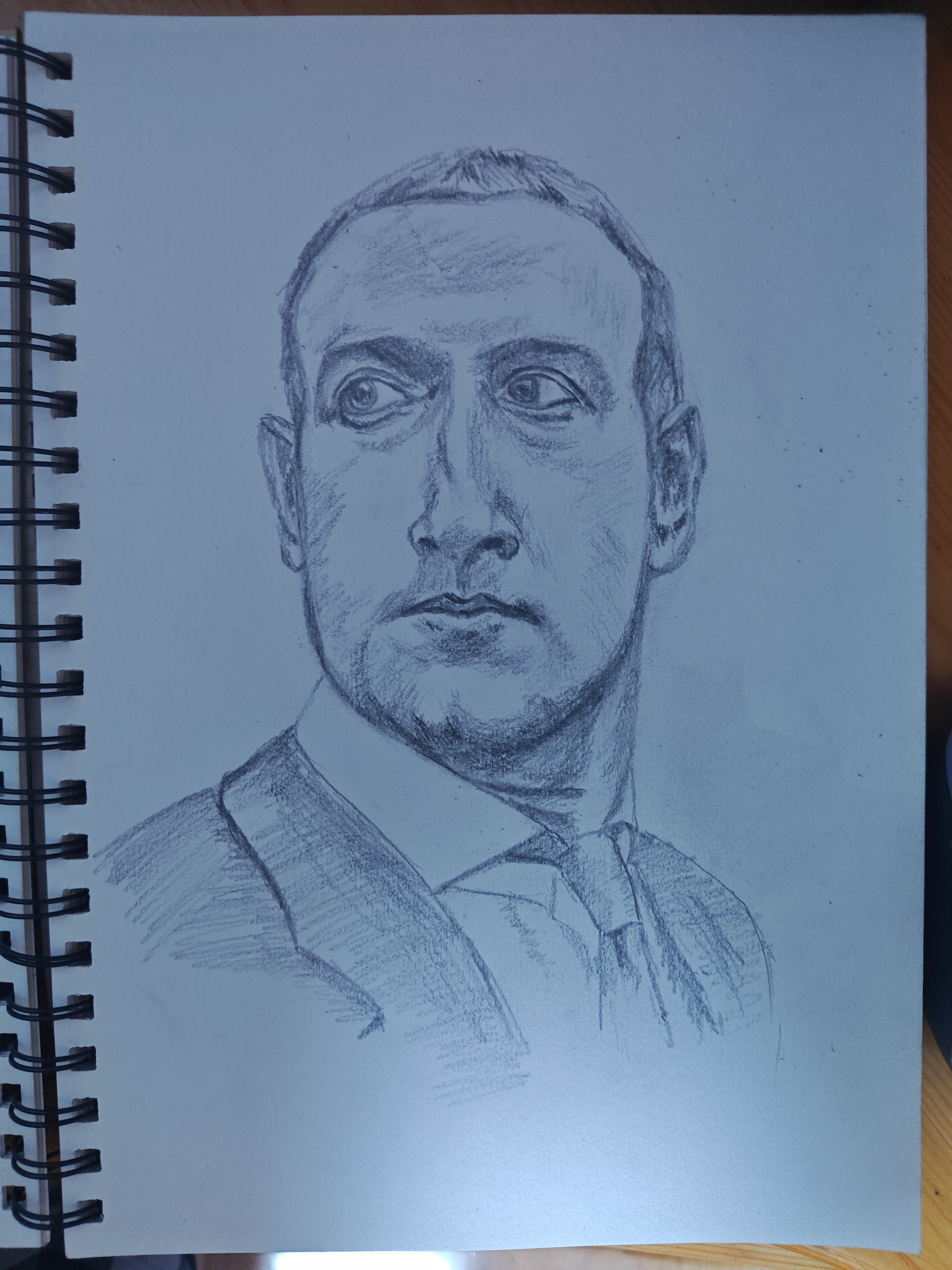 素描作品--扎克伯格